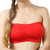 Hothy Non-Padded Strapless Tube Bra (Red,Cyan,Brown,Cream)