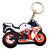 Faynci Premium Quality Silicone KTM RC8 Red White Bike Shape Logo Key Chain for Bike Lover