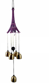 Discount4product Wind Chimes Metal Eiffel Tower  Metal Bells Gift Christmas Diwali Arts  Crafts