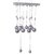 Discount4product Silver 10bell Wooden And Metal Wind Chime For Positive Energy