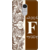 Printed Designer Back Cover For Redmi Note 4 - Floral Pattern Decorated Letter Alphabet F Design