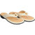 Dr.Scholls Women's Cream Leather House and Daily Wear Flat Slippers