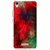 Snooky Printed Modern Art Mobile Back Cover For Lava Iris X9 - Red