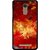Snooky Printed Flamy Fire Mobile Back Cover For Gionee S6s - Red