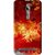 Snooky Printed Flamy Fire Mobile Back Cover For Asus Zenfone 2 - Red