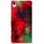 Snooky Printed Modern Art Mobile Back Cover For Sony Xperia M4 - Red
