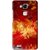 Snooky Printed Flamy Fire Mobile Back Cover For Huawei Ascend Mate 7 - Red