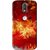 Snooky Printed Flamy Fire Mobile Back Cover For Moto G4 Plus - Red