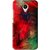 Snooky Printed Modern Art Mobile Back Cover For Meizu M1 Metal - Red