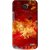 Snooky Printed Flamy Fire Mobile Back Cover For Lenovo A820 - Red