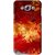 Snooky Printed Flamy Fire Mobile Back Cover For Samsung Galaxy E7 - Red
