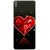 Snooky Printed Diamond Heart Mobile Back Cover For Sony Xperia XA1 - Red
