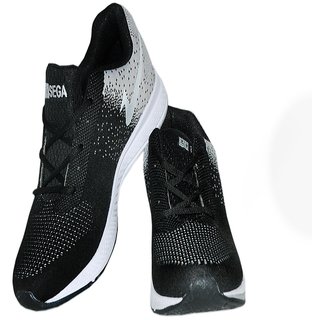 sega black running shoes