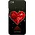 Snooky Printed Diamond Heart Mobile Back Cover For Lava Iris X8 - Red