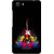 Snooky Printed Rainbow Music Mobile Back Cover For Micromax Canvas Unite 3 - Black