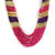 The Pari Muticolor Plastic Non Plated Necklace Set For Women