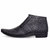 Sanferrara Men's Latest Summer Collection Synthetic Leather Black High Ankel Formal Shoes