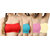 Hothy Non-Padded Strapless Tube Bra (Red,Cyan,Coral,Cream)