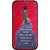 Snooky Printed Be Positive Mobile Back Cover For Moto G3 - Red