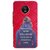 Snooky Printed Be Positive Mobile Back Cover For Moto G5 Plus - Red