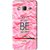 Snooky Printed Be Happy Mobile Back Cover For Samsung Galaxy j3 - Pink
