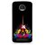 Snooky Printed Rainbow Music Mobile Back Cover For Moto Z Play - Black