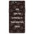 Snooky Printed Beautiful Things Mobile Back Cover For Xolo A500s - Brown