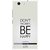 Snooky Printed Be Happy Mobile Back Cover For Micromax Canvas Nitro 2 A311 - Grey