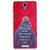 Snooky Printed Be Positive Mobile Back Cover For Gionee Pioneer P4 - Red