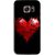 Snooky Printed Crying Heart Mobile Back Cover For Samsung Galaxy S7 Edge - Black