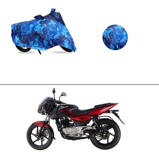 AutoStark Water Resistant Blue Bike Cover Bike Body Cover Military Design For Bajaj Pulsar 180 DTS-i