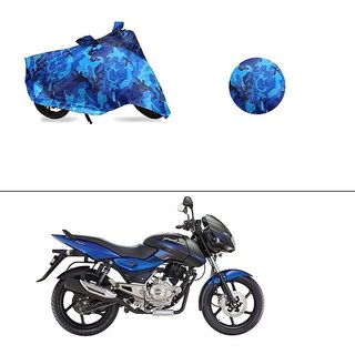 AutoStark Water Resistant Blue Bike Cover Bike Body Cover Military Design For Bajaj Pulsar 150 DTS-i