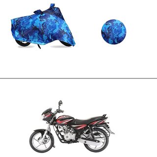AutoStark Water Resistant Blue Bike Cover Bike Body Cover Military Design For Bajaj Discover 125