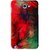 Snooky Printed Modern Art Mobile Back Cover For Samsung Galaxy Note 1 - Red