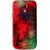 Snooky Printed Modern Art Mobile Back Cover For Samsung Galaxy s4 mini - Red