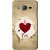 Snooky Printed Love Heart Mobile Back Cover For Samsung Galaxy On7 - Multi