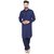 Arzaan Creation's  Embroidery Work Blue Pathani suit