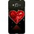 Snooky Printed Diamond Heart Mobile Back Cover For Samsung Galaxy Grand Max - Red