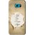 Snooky Printed Dreams Happen Mobile Back Cover For Samsung Galaxy S6 Edge - Brown