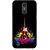 Snooky Printed Rainbow Music Mobile Back Cover For LG K10 2017 - Black