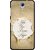 Snooky Printed Dreams Happen Mobile Back Cover For HTC Desire 620 - Brown