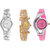 Varni Retail Stylish Silver Chain + Diamond AKS With Pink Glory Wrist Watch Combo For Women & Girls