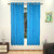 Lushomes Blue Art Silk Window Curtain with Polyester Lining
