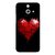 Snooky Printed Crying Heart Mobile Back Cover For HTC One E8 - Black