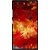 Snooky Printed Flamy Fire Mobile Back Cover For Micromax Canvas Nitro 2 A311 - Red