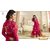 Ethnic Empire Ayesha Takia Georgette Pink Embroidered Long Anarkali Suit