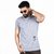 The Royal Swag Men's Cotton Tee- Antra Melange Ripped  Torn
