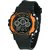 Sports Multi Color Light Digital Orange Wrist Watch for boys and kids