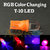 T-10 LED Indicator Light Socket Bulb 1pair RGB Colour Changing Side Light 12V