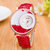 New Crystal Diamond Red Color Women's Watch